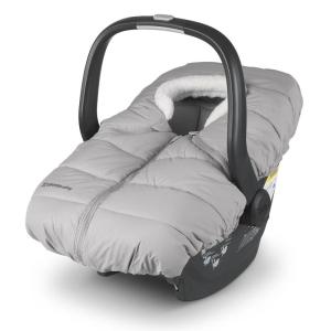 imageUPPAbaby CozyGanoosh for Aria and Mesa Infant Car Seat CarriersUltraPlush WeatherProofCharcoal MlangeLight Grey