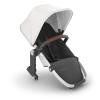 imageUPPAbaby RumbleSeat V2 Second Lower SeatCompatible with Vista V2 and Vista V3  Adapters Bumper Bar Bug Shield IncludedJordan Charcoal MlangeSilver FrameBlack LeatherBryce White Marl
