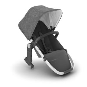 imageUPPAbaby RumbleSeat V2 Second Lower SeatCompatible with Vista V2 and Vista V3  Adapters Bumper Bar Bug Shield IncludedJordan Charcoal MlangeSilver FrameBlack LeatherJordan Charcoal Mlange