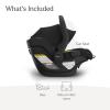imageUPPAbaby Mesa V3 Infant Car Seat  Easy Installation  SmartSecure Technology  Attaches to Stroller  Base  Infant Insert Included  Evelyn Meadow GreenJake Charcoal