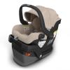 imageUPPAbaby Mesa V3 Infant Car Seat  Easy Installation  SmartSecure Technology  Attaches to Stroller  Base  Infant Insert Included  Evelyn Meadow GreenDeclan Oat Mlange