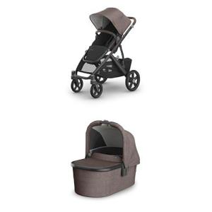 imageUPPAbaby Vista V3 Stroller  Bassinet V3  Convertible SingletoDouble Stroller System Bassinet Toddler Seat Bug Shield Rain Shield Included  Owen  Mocha MlangeCarbon Frame  Chestnut LeatherOwen Mocha MlangeCarbon FrameChestnut Leather