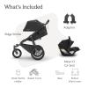 imageUPPAbaby Ridge Jogging Stroller  Mesa V3 Car Seat Travel System Combo  Cup Holder Bug and Rain Shields Car Seat Base and Infant Insert Included  Jake CharcoalJake Charcoal