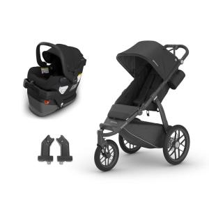imageUPPAbaby Ridge Jogging Stroller  Mesa V3 Car Seat Travel System Combo  Cup Holder Bug and Rain Shields Car Seat Base and Infant Insert Included  Jake CharcoalJake Charcoal