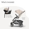 imageUPPAbaby Cruz V3 Stroller  Aria V2 Lightweight Car Seat Travel System Combo  Toddler Seat Bumper Bar Bug and Rain Shield Car Seat Base and Infant Insert Included  Declan Oat MlangeDeclan Oat Mlange