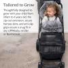 imageUPPAbaby Luxe Cozy Bundle Includes CozyGanoosh Luxe 2in1 AllSeason Footmuff and Luxe CozyHandmuff Easily Attaches to Stroller UltraPlush ZipOut Liner Weatherproof  Lyla Onyx Nylon