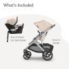 imageUPPAbaby Vista V3 Stroller  Aria V2 Infant Car Seat Travel System Combo  Toddler Seat Bumper Bar Bug and Rain Shields Car Seat Base and Infant Insert Included  Declan Oat MlangeDeclan Oat Mlange