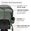 imageUPPAbaby Travel System  Ridge Stroller  Aria V2 Lightweight Car Seat Combo  Toddler Seat Rain Shield Bug Shield Car Seat Base with Load Leg  Infant Insert Included  GwenEvelyn Green
