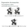 imageUPPAbaby Vista V3 Stroller  RumbleSeat V3  Convertible SingletoDouble Stroller System Toddler Seat RumbleSeat Accessory Adapters Included Julian Dusty Blue MlangeCarbon FrameChestnut
