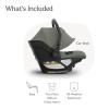 imageUPPAbaby Aria V2 Lightweight Infant Car Seat  Just Under 6 lbs  Base with Load Leg  Infant Insert  AllWeather FootCover Included  Direct Stroller Attachment  Evelyn Green MeadowEvelyn Meadow Green
