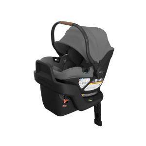 imageUPPAbaby Aria V2 Lightweight Infant Car Seat  Just Under 6 lbs  Base with Load Leg  Infant Insert  AllWeather FootCover Included  Direct Stroller Attachment  Evelyn Green MeadowGreyson Charcoal Mlange