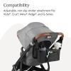 imageUPPAbaby CarryAll Parent Organizer  Easy Attach Universal Fit  Multiple Compartments for Beverages Snacks  Personal Items  Secure Zippered Pocket  CharcoalCharcoal