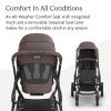 image:imageUPPAbaby Vista V3 Stroller  FullSize SingletoDouble Stroller System  Toddler Seat Bug Shield Rain Shield and Storage Bag Included  Callum Stone BlueSilver FrameSand LeatherOwen Mocha Mlange