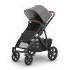 image:imageUPPAbaby Vista V3 Stroller  FullSize SingletoDouble Stroller System  Toddler Seat Bug Shield Rain Shield and Storage Bag Included  Callum Stone BlueSilver FrameSand LeatherGreyson Charcoal Mlange