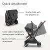 image:imageUPPAbaby Minu V3 Stroller  Aria V2 Infant Car Seat Travel System Combo  Adapter Foot Cover Bug and Rain Shields Car Seat Base and Infant Insert Included  Greyson Charcoal MlangeGreyson Charcoal Mlange