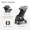 image:imageUPPAbaby Minu V3 Stroller  Aria V2 Infant Car Seat Travel System Combo  Adapter Foot Cover Bug and Rain Shields Car Seat Base and Infant Insert Included  Greyson Charcoal MlangeGreyson Charcoal Mlange