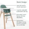image:imageUPPAbaby Ciro High Chair  Cushion Accessory Bundle Sleek EasytoClean Design PerfectFit Tray to Bring Baby to Table Plush Cushion for Added Comfort Machine Washable Fabric  Emrick Green
