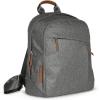 image:imageUPPAbaby Changing Backpack  Multiple Storage Compartments  Side Bottle  Laptop Pockets  Trolley Sleeve  Stroller Strap Attachment  Owen  Mocha Mlange  Chestnut LeatherGreyson Charcoal MlangeSaddle Leather