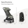 image:imageUPPAbaby Minu V3 Travel Stroller  Lightweight  Compact Design  OneHand Fold  Unfold  from Birth  Overhead Compatible  Evelyn Meadow GreenCarbon FrameChestnut LeatherEvelyn Meadow GreenGraphite FrameChestnut Leather