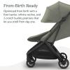 image:imageUPPAbaby Minu V3 Travel Stroller  Lightweight  Compact Design  OneHand Fold  Unfold  from Birth  Overhead Compatible  Evelyn Meadow GreenCarbon FrameChestnut LeatherEvelyn Meadow GreenGraphite FrameChestnut Leather