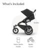image:imageUPPAbaby Ridge V2 Jogging Stroller  AllTerrain Performance Suspension  NeverFlat Tires Built for Walking Running  Trails  Water Bottle Holder Included  James Black Carbon FrameJames Black