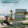 image:imageUPPAbaby Ridge V2 Jogging Stroller  AllTerrain Performance Suspension  NeverFlat Tires Built for Walking Running  Trails  Water Bottle Holder Included  James Black Carbon FrameSavannah Pearl Grey