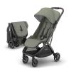 image:imageUPPAbaby Minu V3 Travel Stroller  Lightweight  Compact Design  OneHand Fold  Unfold  from Birth  Overhead Compatible  Evelyn Meadow GreenCarbon FrameChestnut LeatherEvelyn Meadow GreenGraphite FrameChestnut Leather