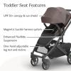image:imageUPPAbaby Cruz V3 Stroller  from Birth  Car Seat Compatible  FullSize Reversible Seat  Infant Insert Bug and Rain Shields Included  Ada  Sandstone MlangeCarbon FrameChestnut LeatherOwen Mocha Mlange