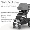 image:imageUPPAbaby Cruz V3 Stroller  from Birth  Car Seat Compatible  FullSize Reversible Seat  Infant Insert Bug and Rain Shields Included  Ada  Sandstone MlangeCarbon FrameChestnut LeatherGreyson Charcoal Mlange