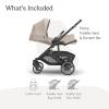image:imageUPPAbaby Cruz V3 Stroller  from Birth  Car Seat Compatible  FullSize Reversible Seat  Infant Insert Bug and Rain Shields Included  Ada  Sandstone MlangeCarbon FrameChestnut LeatherAda Sandstone Mlange