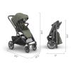 image:imageUPPAbaby Cruz V3 Stroller  from Birth  Car Seat Compatible  FullSize Reversible Seat  Infant Insert Bug and Rain Shields Included  Ada  Sandstone MlangeCarbon FrameChestnut LeatherEvelyn Meadow Green