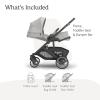 image:imageUPPAbaby Cruz V3 Stroller  from Birth  Car Seat Compatible  FullSize Reversible Seat  Infant Insert Bug and Rain Shields Included  Ada  Sandstone MlangeCarbon FrameChestnut LeatherSavannah Pearl Gray Jacquard