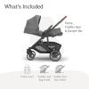 image:imageUPPAbaby Cruz V3 Stroller  from Birth  Car Seat Compatible  FullSize Reversible Seat  Infant Insert Bug and Rain Shields Included  Ada  Sandstone MlangeCarbon FrameChestnut LeatherGreyson Charcoal Mlange