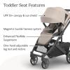 image:imageUPPAbaby Cruz V3 Stroller  from Birth  Car Seat Compatible  FullSize Reversible Seat  Infant Insert Bug and Rain Shields Included  Ada  Sandstone MlangeCarbon FrameChestnut LeatherAda Sandstone Mlange
