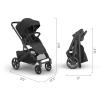 image:imageUPPAbaby Cruz V3 Stroller  from Birth  Car Seat Compatible  FullSize Reversible Seat  Infant Insert Bug and Rain Shields Included  Ada  Sandstone MlangeCarbon FrameChestnut LeatherJake Charcoal