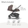 image:imageUPPAbaby Cruz V3 Stroller  from Birth  Car Seat Compatible  FullSize Reversible Seat  Infant Insert Bug and Rain Shields Included  Ada  Sandstone MlangeCarbon FrameChestnut LeatherOwen Mocha Mlange