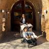 image:imageUPPAbaby Minu Duo SidebySide Double Stroller  Lightweight  Compact Design for Travel  Easy Fold from Birth to Toddler  Independent Recline Ada SandstoneCarbon FrameChestnut LeatherAda Sandstone MelangeCarbon FrameChestnut Leather