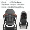 image:imageUPPAbaby Vista V3 Convertible SingletoDouble Stroller for Baby amp Toddler 30 Configurations Travel System Compatible AllWheel Suspension XL Basket  Ada Sandstone MlangeCarbon FrameGreyson Charcoal Mlange