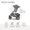 image:imageUPPAbaby Vista V3 Convertible SingletoDouble Stroller for Baby amp Toddler 30 Configurations Travel System Compatible AllWheel Suspension XL Basket  Ada Sandstone MlangeCarbon FrameCallum Stone Blue