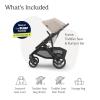 image:imageUPPAbaby Vista V3 Convertible SingletoDouble Stroller for Baby amp Toddler 30 Configurations Travel System Compatible AllWheel Suspension XL Basket  Ada Sandstone MlangeCarbon FrameAda Sandstone Mlange
