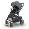 image:imageUPPAbaby Cruz V3 Stroller  from Birth  Car Seat Compatible  FullSize Reversible Seat  Infant Insert Bug and Rain Shields Included  Ada  Sandstone MlangeCarbon FrameChestnut LeatherJulian Dusty Blue Mlange