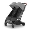image:imageUPPAbaby Minu Duo SidebySide Double Stroller  Lightweight  Compact Design for Travel  Easy Fold from Birth to Toddler  Independent Recline Ada SandstoneCarbon FrameChestnut LeatherGreyson Charcoal MlangeCarbon FrameSaddle Leather