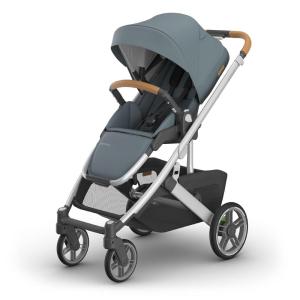 image:imageUPPAbaby Cruz V3 Stroller  from Birth  Car Seat Compatible  FullSize Reversible Seat  Infant Insert Bug and Rain Shields Included  Ada  Sandstone MlangeCarbon FrameChestnut LeatherCallum Stone Blue