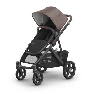image:imageUPPAbaby Vista V3 Convertible SingletoDouble Stroller for Baby amp Toddler 30 Configurations Travel System Compatible AllWheel Suspension XL Basket  Ada Sandstone MlangeCarbon FrameOwen Mocha Mlange