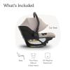 image:imageUPPAbaby Aria V2 Lightweight Infant Car Seat  Just Under 6 lbs  Base with Load Leg  Infant Insert  AllWeather FootCover Included  Direct Stroller Attachment  Ada SandstoneAda Sandstone Mlange