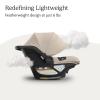image:imageUPPAbaby Aria V2 Lightweight Infant Car Seat  Just Under 6 lbs  Base with Load Leg  Infant Insert  AllWeather FootCover Included  Direct Stroller Attachment  Ada SandstoneDeclan Oat Mlange