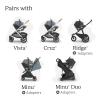 image:imageUPPAbaby Aria V2 Lightweight Infant Car Seat  Just Under 6 lbs  Base with Load Leg  Infant Insert  AllWeather FootCover Included  Direct Stroller Attachment  Ada SandstoneCallum Stone Blue