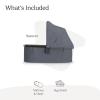 image:imageUPPAbaby Bassinet V3  Compatible with Vista Cruz Ridge Strollers  Overnight Sleep Solution  Mattress Sheet and Bug Shield Included  Ada Sandstone MlangeCarbon FameJulian Dusty Blue MelangeCarbon Frame