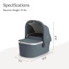 image:imageUPPAbaby Bassinet V3  Compatible with Vista Cruz Ridge Strollers  Overnight Sleep Solution  Mattress Sheet and Bug Shield Included  Ada Sandstone MlangeCarbon FameCallum Stone BlueSilver Frame