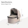 image:imageUPPAbaby Bassinet V3  Compatible with Vista Cruz Ridge Strollers  Overnight Sleep Solution  Mattress Sheet and Bug Shield Included  Ada Sandstone MlangeCarbon FameAda Sandstone MelangeCarbon Frame